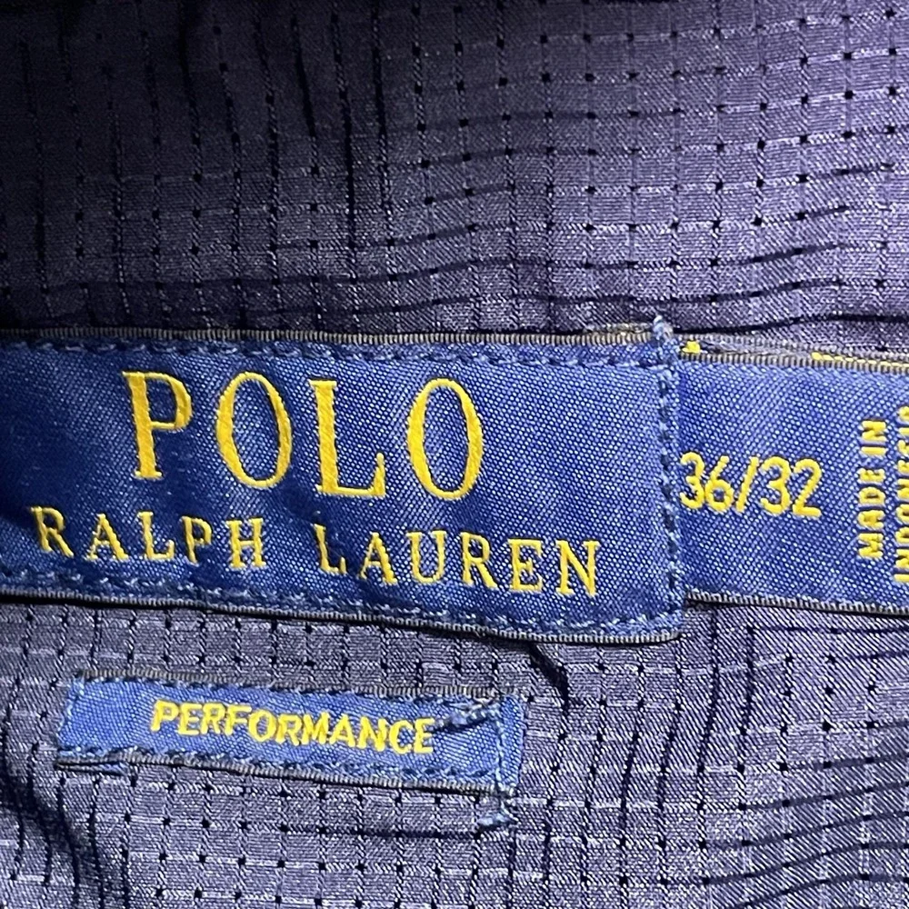 Polo Ralph Lauren Slim Fit Performance Chino Pants Mens 36x32 Navy Blue Cotton